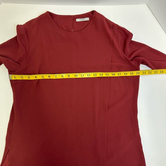 MM. LaFleur Red Long Sleeve Blouse - Size M - Picture 4 of 11